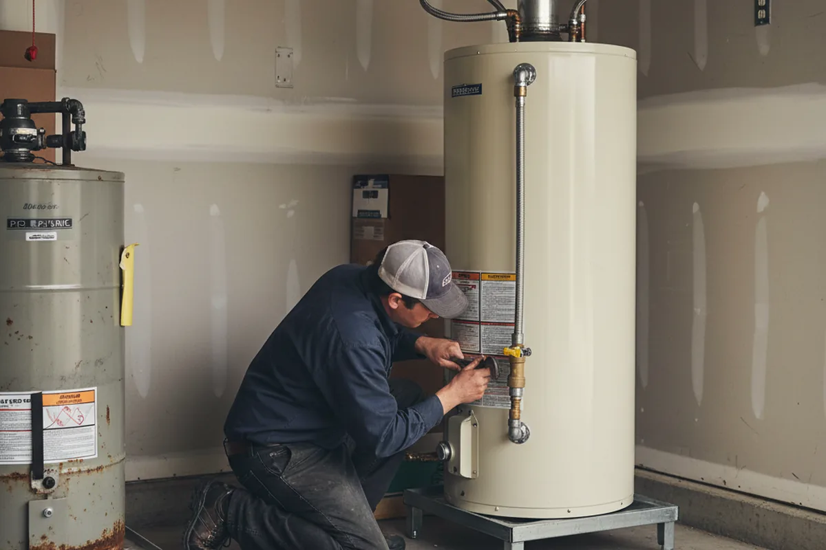 Water heater and shutoff valve replacement in Hood